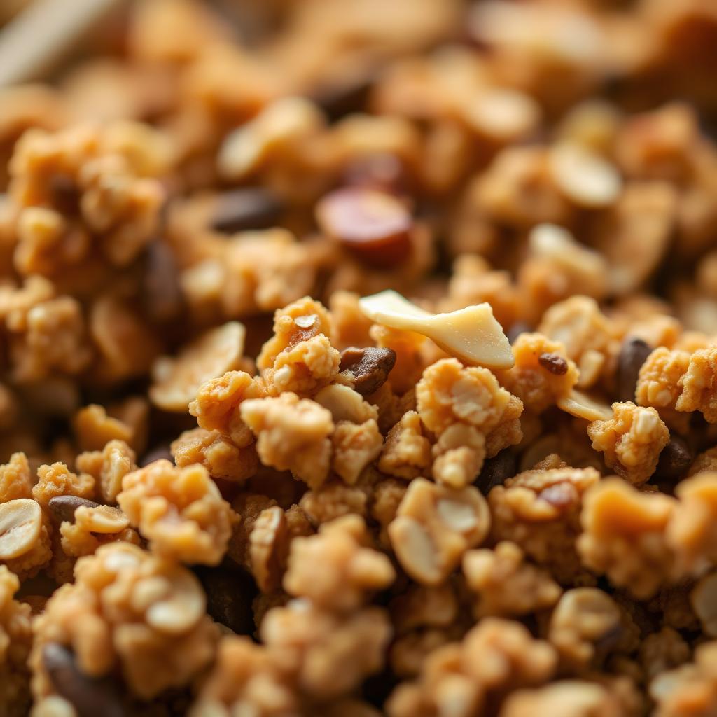 Texture croustillante du granola Granolazur